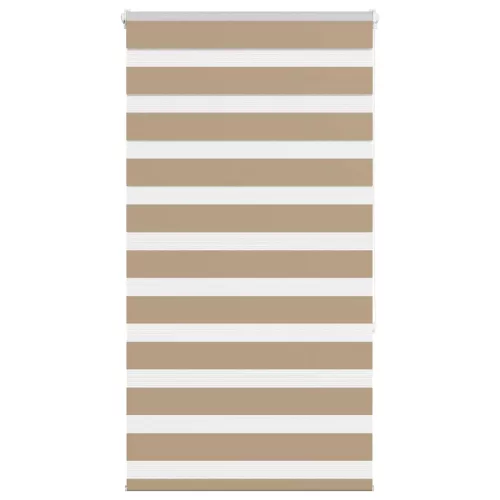 vidaXL zebrafüggönnyel homokbarna szövetszélesség 65,9 cm poliészter