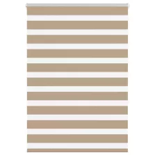   vidaXL zebrafüggönnyel homokbarna szövetszélesség 90,9 cm poliészter