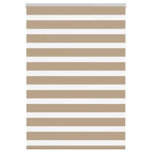 vidaXL zebrafüggönnyel homokbarna szövetszélesség 90,9 cm poliészter
