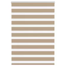   vidaXL zebrafüggönnyel homokbarna szövetszélesség 105,9 cm poliészter