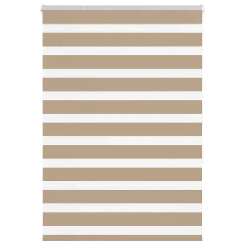 vidaXL zebrafüggönnyel homokbarna szövetszélesség 105,9 cm poliészter