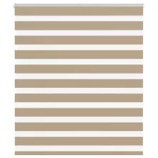   vidaXL zebrafüggönnyel homokbarna szövetszélesség 120,9 cm poliészter