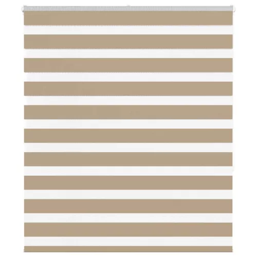 vidaXL zebrafüggönnyel homokbarna szövetszélesség 120,9 cm poliészter
