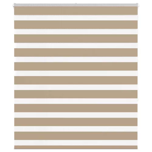 vidaXL zebrafüggönnyel homokbarna szövetszélesség 130,9 cm poliészter