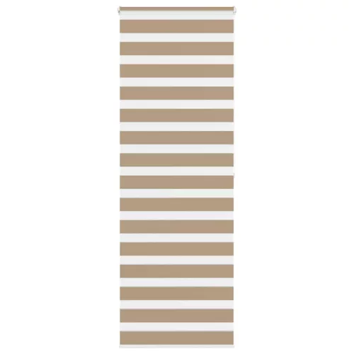 vidaXL zebrafüggönnyel homokbarna szövetszélesség 75,9 cm poliészter