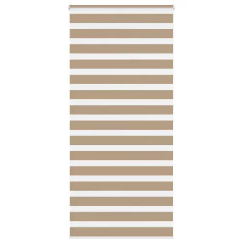vidaXL zebrafüggönnyel homokbarna szövetszélesség 105,9 cm poliészter