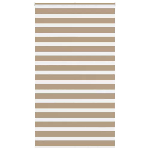 vidaXL zebrafüggönnyel homokbarna szövetszélesség 130,9 cm poliészter
