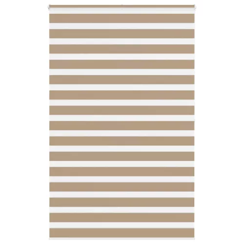 vidaXL zebrafüggönnyel homokbarna szövetszélesség 145,9 cm poliészter