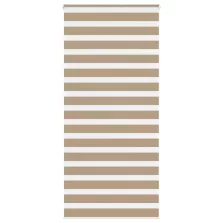  vidaXL zebrafüggönnyel homokbarna szövetszélesség 110,9 cm poliészter