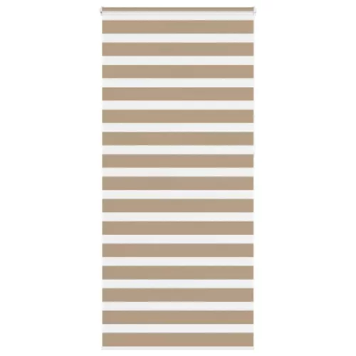 vidaXL zebrafüggönnyel homokbarna szövetszélesség 110,9 cm poliészter