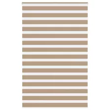   vidaXL zebrafüggönnyel homokbarna szövetszélesség 140,9 cm poliészter