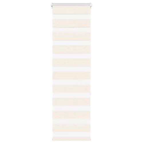 vidaXL zebrafüggönnyel márványbézs szövetszélesség 35,9 cm poliészter