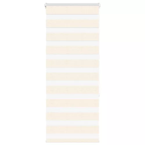vidaXL zebrafüggönnyel márványbézs szövetszélesség 55,9 cm poliészter