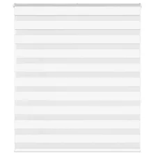   vidaXL zebrafüggönnyel fehér szövetszélesség 125,9 cm poliészter