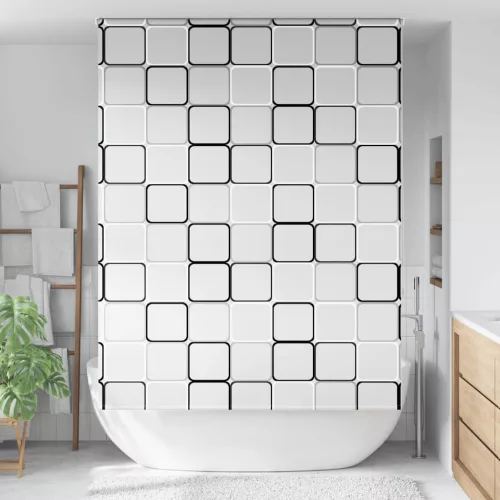 vidaXL zuhanyzó redőny 150x240 cm szövetszélesség 146 cm