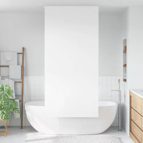 vidaXL zuhanyzó redőny 90x240 cm szövet szélessége 86 cm