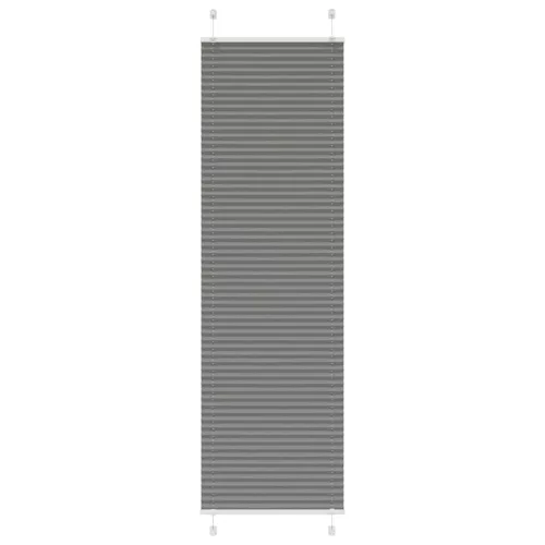 vidaXL pliszírozott redőny antracit 60x200 cm szövetszélesség 59,4 cm