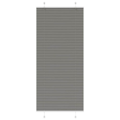 vidaXL pliszírozott redőny antracit 85x200 cm szövetszélesség 84,4 cm