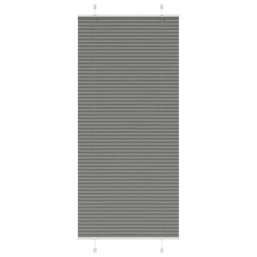 vidaXL pliszírozott redőny antracit 100x200 cm szövetszélesség 99,4 cm