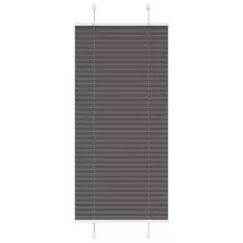   vidaXL pliszírozott redőny fekete 60x100 cm szövetszélesség 59,4 cm