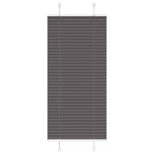vidaXL pliszírozott redőny fekete 60x100 cm szövetszélesség 59,4 cm
