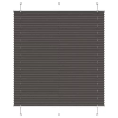 vidaXL pliszírozott redőny fekete 120x100 cm szövetszélesség 119,4 cm
