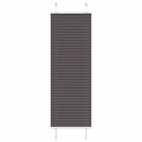 vidaXL pliszírozott redőny fekete 50x150 cm szövetszélesség 49,4 cm