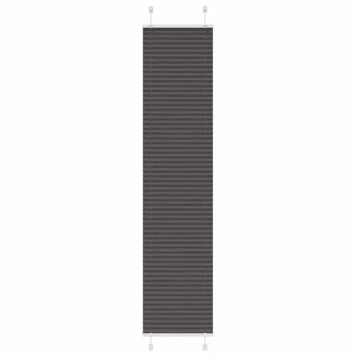vidaXL pliszírozott redőny fekete 50x200 cm szövetszélesség 49,4 cm
