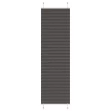   vidaXL pliszírozott redőny fekete 55x200 cm szövetszélesség 54,4 cm