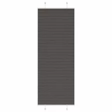   vidaXL pliszírozott redőny fekete 70x200 cm szövetszélesség 69,4 cm