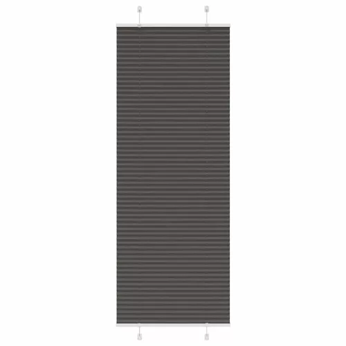 vidaXL pliszírozott redőny fekete 70x200 cm szövetszélesség 69,4 cm