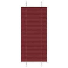   vidaXL pliszírozott redőny Bordeaux piros 55x100 cm Szövetszélesség