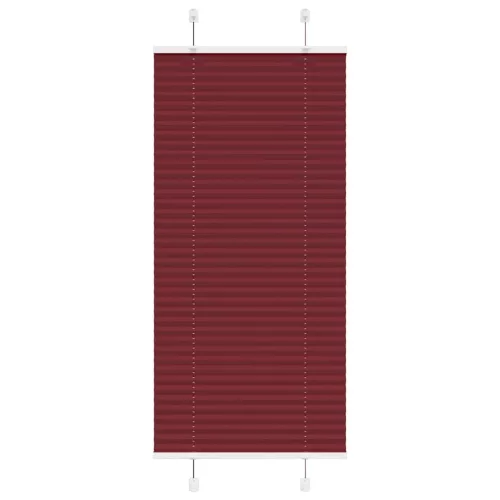 vidaXL pliszírozott redőny Bordeaux piros 55x100 cm Szövetszélesség