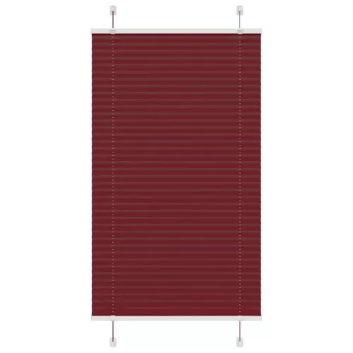 vidaXL pliszírozott redőny Bordeaux piros 75x150 cm Szövetszélesség