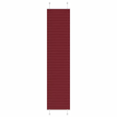 vidaXL pliszírozott redőny Bordeaux piros 40x200 cm szövetszélesség