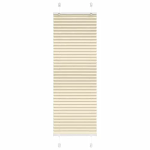 vidaXL pliszírozott redőny krém 50x100 cm szövetszélesség 49,4 cm