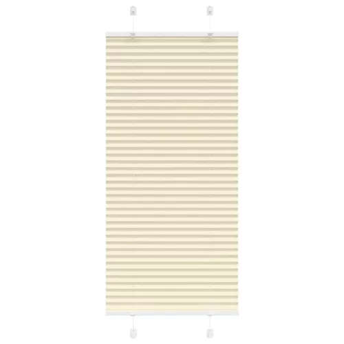 vidaXL pliszírozott redőny krém 55x100 cm szövetszélesség 54,4 cm