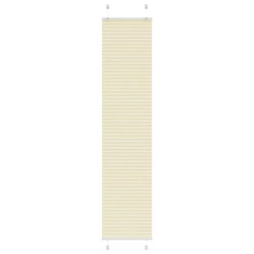 vidaXL pliszírozott redőny krém 45x200 cm szövetszélesség 44,4 cm