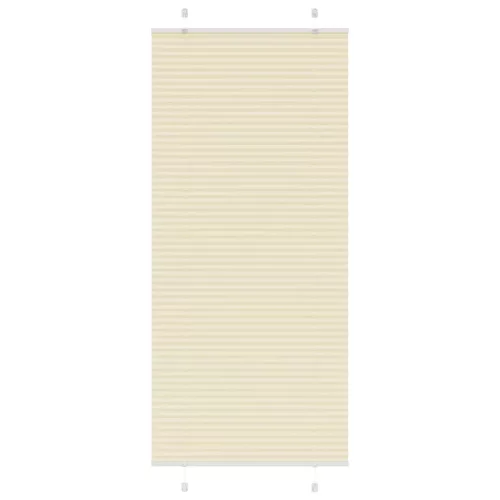 vidaXL pliszírozott redőny krém 100x200 cm szövetszélesség 99,4 cm