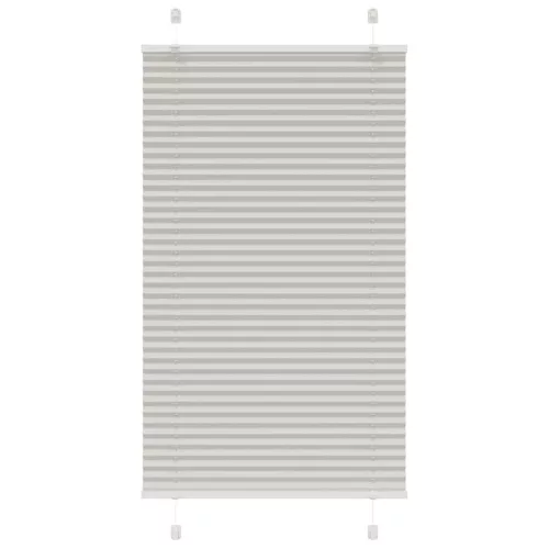 vidaXL pliszírozott redőny világosszürke 75x100 cm szövetszélesség