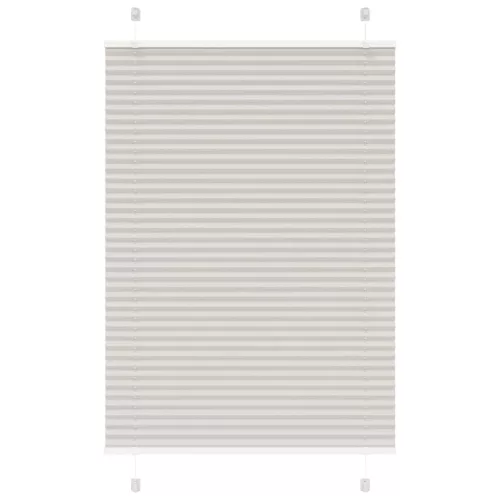 vidaXL pliszírozott redőny világosszürke 90x100 cm szövetszélesség