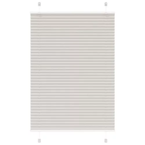 vidaXL pliszírozott redőny világosszürke 95x100 cm szövetszélesség