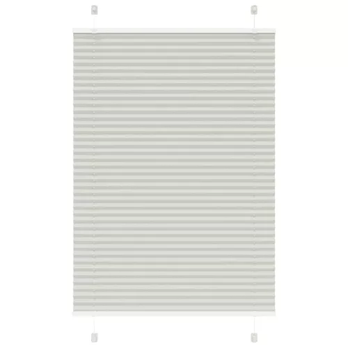 vidaXL pliszírozott redőny világosszürke 100x100 cm szövetszélesség