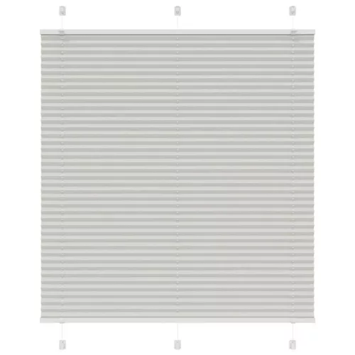 vidaXL pliszírozott redőny világosszürke 115x100 cm szövetszélesség
