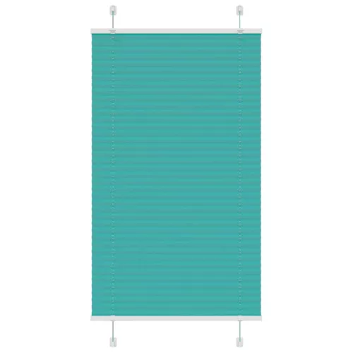 vidaXL pliszírozott redőny Benzinzöld 75x100 cm szövetszélesség