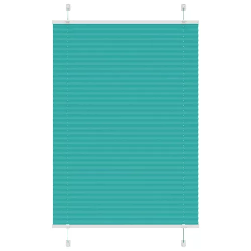 vidaXL pliszírozott redőny Benzinzöld 95x100 cm szövetszélesség
