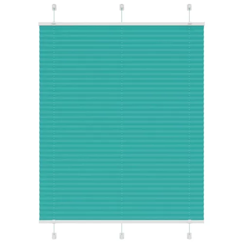 vidaXL pliszírozott redőny Benzinzöld 105x100 cm szövetszélesség