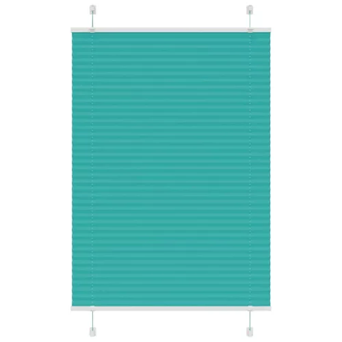 vidaXL pliszírozott redőny Benzinzöld 100x150 cm szövetszélesség