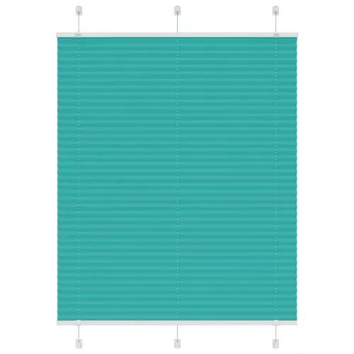 vidaXL pliszírozott redőny Benzinzöld 110x150 cm szövetszélesség