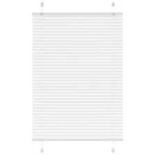   vidaXL pliszírozott redőny Fehér 90x100 cm szövetszélesség 89,4 cm